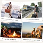 Leather Travel Duffel Bag for Women Men, Large Weekender Overnight Bag with Shoes Compartment, Waterproof Carry On Bag Travel Tote Bag Gym Bag with Luggage Strap (Brown) Photo 4