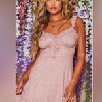 Peach Love California Pretty in Pink Cheetah Slip Dress Pink Strappy Large Photo 2