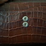 None Leather Snakeskin Double Gusset Bifold Wallet Zip Closure two button flap/zipper Photo 58