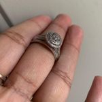 10k White Gold Diamond Ring Set Photo 7