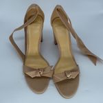 Alexandre Birman  Nude Clarita Ankle Tie High Block Heel Sandals 42 Photo 7