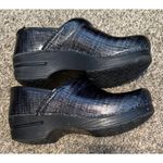 Dansko Clogs Professional Linen Patent Sz 36 (5.5) Black Metallic Rainbow Work Photo 1