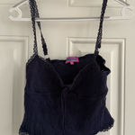 Edikted  Navy Tank Lacey Top Photo 0