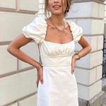 ZARA nwt linen blend bohemian boho milkmaid mini dress Photo 0