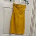 Cynthia Steffe  Yellow Strapless Mini katinka stretch Dress Photo 6
