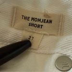 Madewell  The Mom Jean Short White High Waisted Relaxed size 27 Photo 3