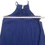 Xhilaration Navy Blue Drop waist Halter Dress Vacation beach Photo 5