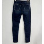 Silver Jeans SILVER Stevie Jeans Women's 27x31 Fit 30 Tapered Skinny Stretch Wisker Dark Wash Photo 1