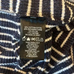 Nic+Zoe  Striped Cardigan Medium EUC Navy White Open Front Coastal Preppy Photo 6