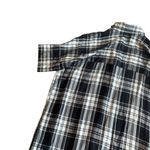 Madewell Black Plaid Shirt Dress Mini Length Short Sleeve Size XS Women's Photo 7