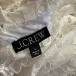 J.Crew Dress Women’s Ruffle Neck White Mini Embroidered Eyelet L nwt Photo 4