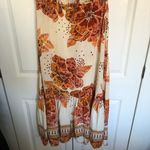 Farm Rio  x Anthropologie Cutout Floral Maxi Dress in Neutral Motif Size L Photo 8