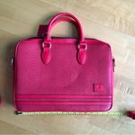 Tote&Carry Faux Snakeskin, Jetsetter 15 inch Laptop Bag, Briefcase, Red, Vegan Red Photo 5