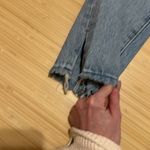 Levi's 501 Original Fit Jeans in Light Indigo Destructed size 25w x 30L Photo 7