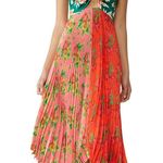 Anthropologie DELFI Collective Pleated Quinn Maxi Dress Red Size XS Photo 2