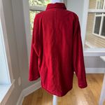 London Fog Vintage  Red Cotton Micro Corduroy Quilted Shirt Jacket Shacket Large Photo 13