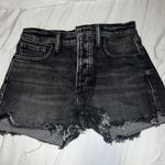 Lucky Brand Black Distressed Jean Shorts Photo 0