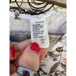 Vintage 80s Whimsy Sheer Floral Swiss Dot Wrap Front Dress White Size M Photo 5