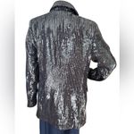 Rachel Zoe NWT Rixey Sequined One-Button Blazer Blue Small Photo 5