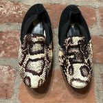 Yosi Samra Calf Loafers Size 8 Brown Black Cream Foldable Fla Photo 2