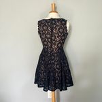 City Studios City Studio Juniors Navy Blue Tan Eyelet Party Dress Photo 6