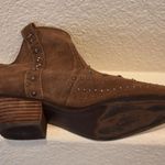 Sam Edelman Brown Suede Stud Size 9 Ankle Boots Pt Toe Block Heel Women's Photo 5