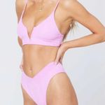 l*space ππ Ribbed Bikini Set Rosebud Pink L/XL NWT Photo 0
