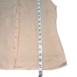 Kate Hill  Petite 100% Silk Button Down Sleeveless Top Blouse Shirt‎ Pink Photo 6
