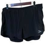 L.L. Bean Black Athletic Shorts with Compression Liner Size L Photo 0