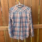 Cloth & Stone Anthropologie  Aberdeen Plaid Fringe Hem Button Down Top Size XS Photo 6
