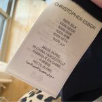 CHRISTOPHER ESBER Navy Blue 100% Silk Satin Triquetra Twist Dress Cutout Sz 10 Blue Photo 10