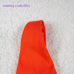 New! Set! Zulu‎ & Zephyr Free People Tie Curve Brief Bikini, size 10 Orange Photo 6