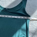 Women’s Side Ruched Jersey Knit Tank Body Con Dress Green Size M Size M Photo 6