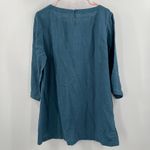 Soft Surroundings Tunic Top Size Large NWOT Oceo Gauze Mallard Blue 3/4 Sleeve Photo 1