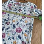 Old Navy  Floral Rose Print Long Sleeve V-Neck Blouse Size M Tall Photo 6
