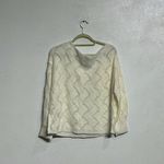 Sugar Lips  White Cropped Natasha Zig Zag Knit Sweater Sz M Photo 7