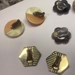 Lot Of 4 Statement Costume Earrings Clip On Clip Photo 9