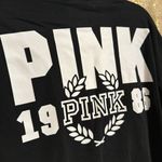 PINK - Victoria's Secret  Black White Logo Pullover Hoodie Shirt Small Photo 2