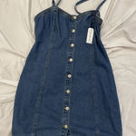 PacSun NWT Button Up Jean Dress Blue Size L Photo 0