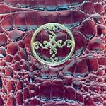 Stauer Brown Faux Crocodile‎ Embossed Shoulder Bag Photo 4