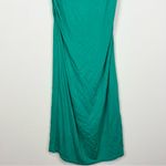Pretty Little Thing NWT Maternity Emerald Green Straight Neck Midi Dress Size 6 Photo 5