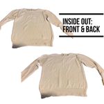 VINTAGE 1980'S CERVELLE CREAM & WHITE SILK BLEND BEADED SWEATER (L) Size L Photo 8