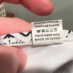 None Black and white geometric print two piece swimsuit women’s medium Photo 8