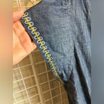 Eshakti Women’s  Wool Embellished Cotton Chambray Tier Dress Size 20W Photo 7