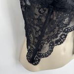 Gothic Butterfly Bralette Womens Large Black Whimsigoth Witchy Lace Side Boning Photo 2