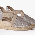 Toni Pons Women's Triton Espadrille Wedge Sandal Size 38 Size 7.5 Natural Linen Tan Photo 0