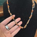 Elegant Beaded Necklace in Earth Tones Magnetic Hematite Brown Photo 1