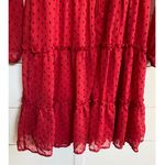 Trixxi Girl Red Black Sheer Dot Party Dress Goth Red Devil Vamp - Juniors XL Photo 9