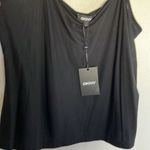 DKNY NWT  Black Camisole Spaghetti Strap Crop Top sz L Photo 1