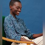 Sézane Comptoir des Cotonniers floral silk Sibylle shirt Photo 2